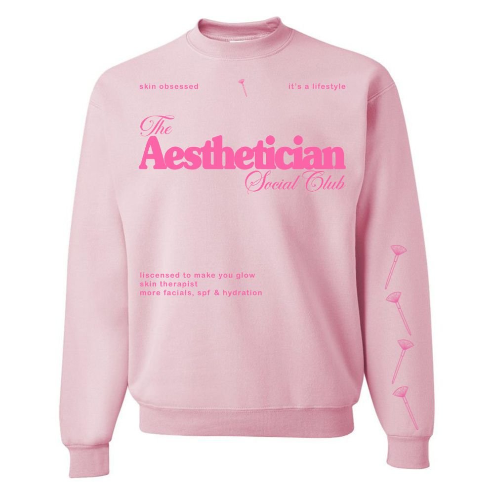 'Aesthetician Social Club' Crewneck Sweatshirt