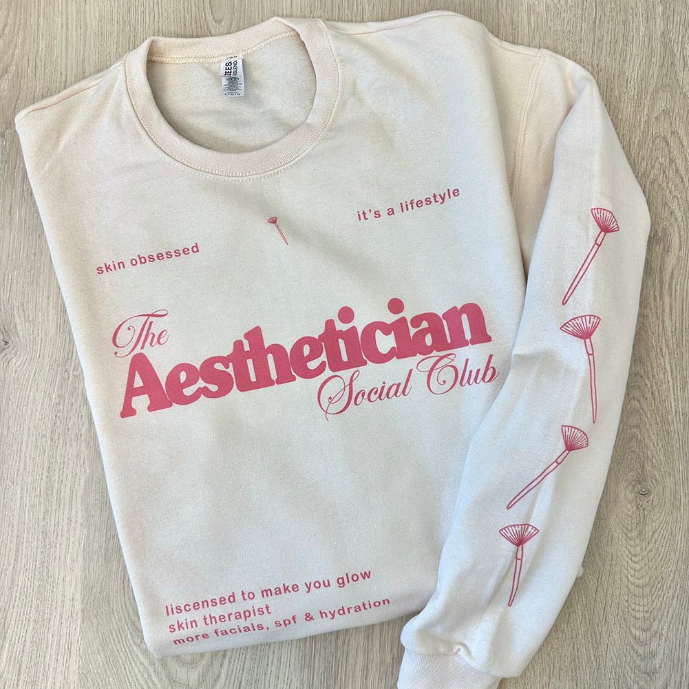 'Aesthetician Social Club' Crewneck Sweatshirt