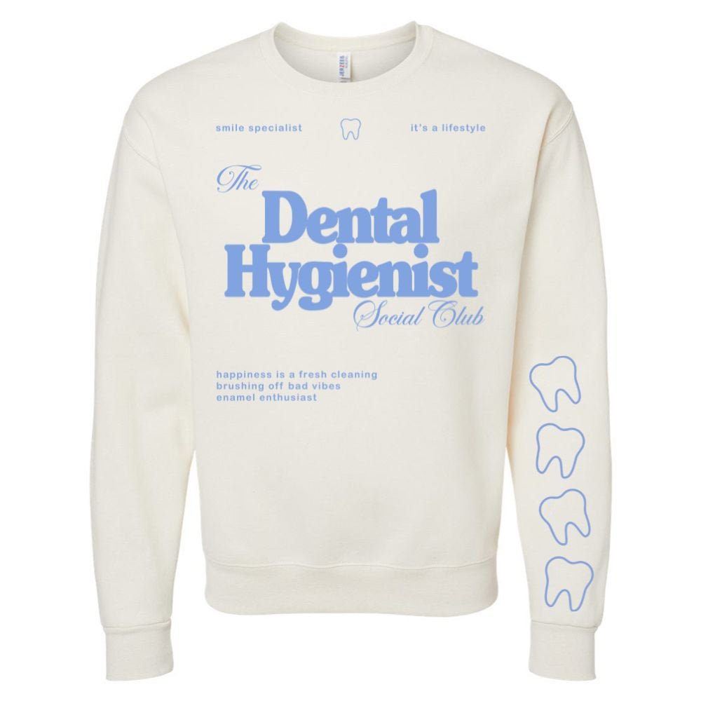‘Dental Hygienist Social Club' Crewneck Sweatshirt