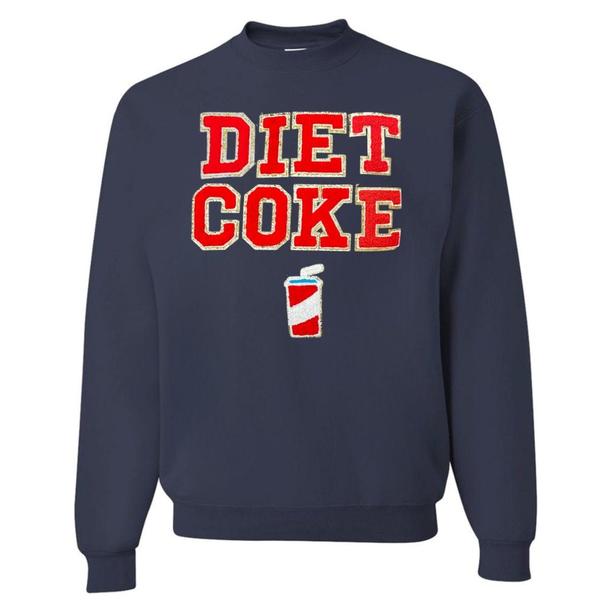'Diet Coke' Letter Patch Crewneck Sweatshirt