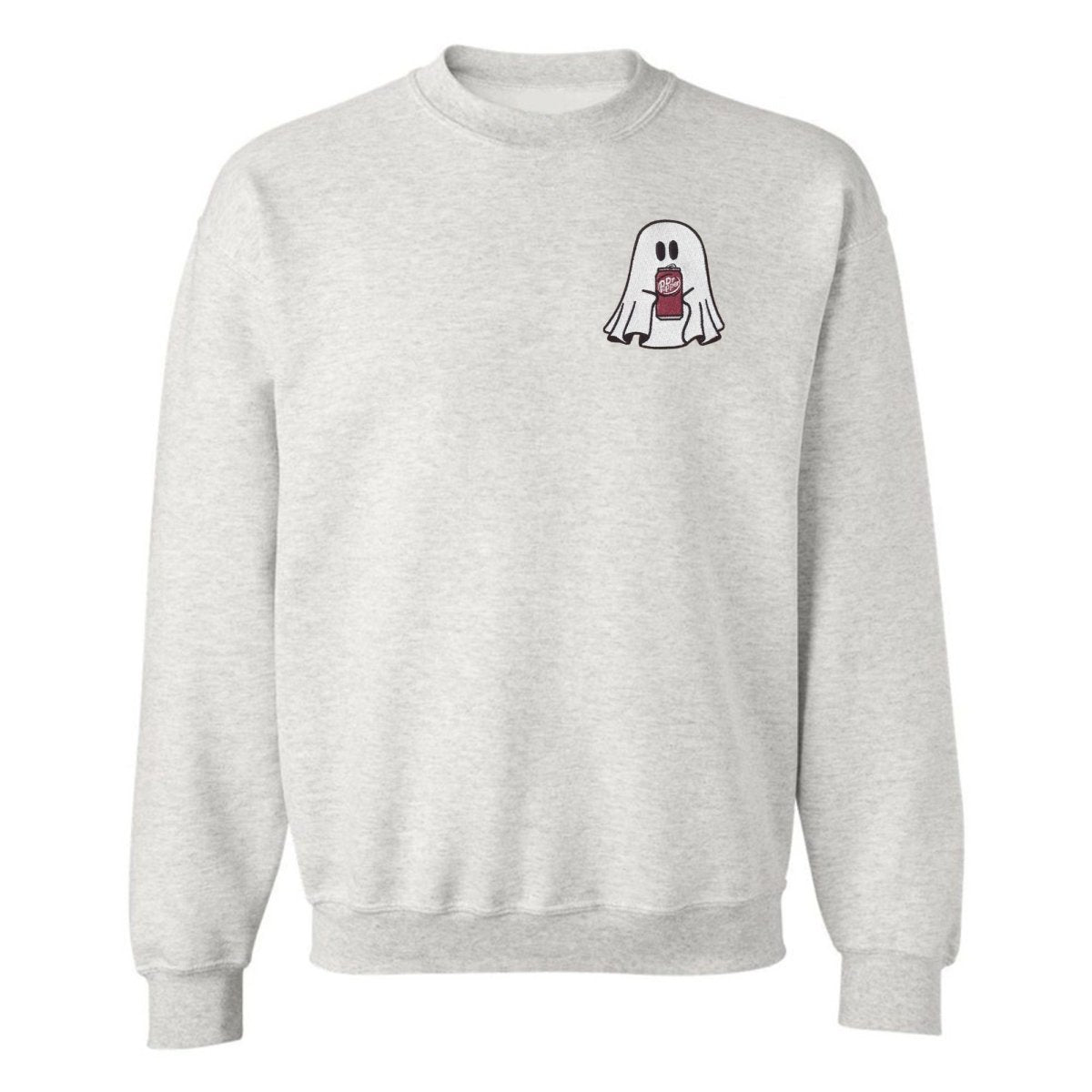 'Dr. Pepper Ghost' Embroidered Crewneck Sweatshirt