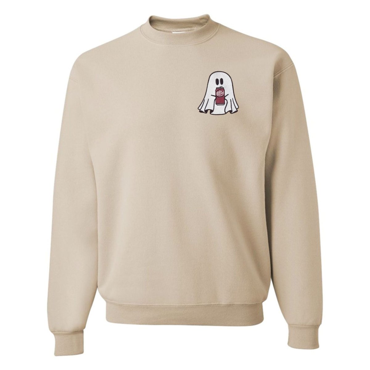'Dr. Pepper Ghost' Embroidered Crewneck Sweatshirt