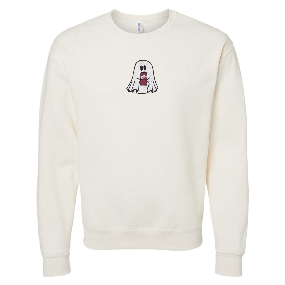'Dr. Pepper Ghost' Embroidered Crewneck Sweatshirt