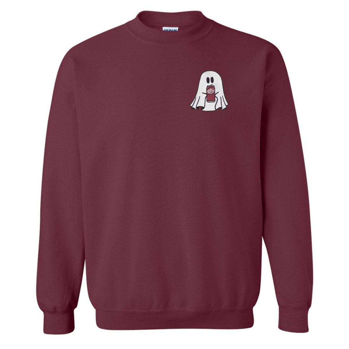 'Dr. Pepper Ghost' Embroidered Crewneck Sweatshirt