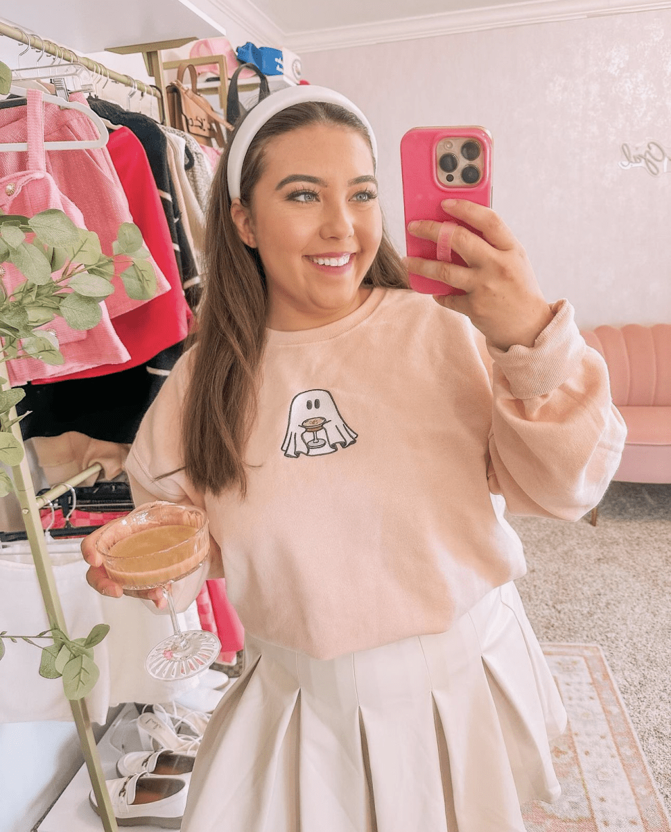 'Espresso Martini Ghost' Crewneck Sweatshirt