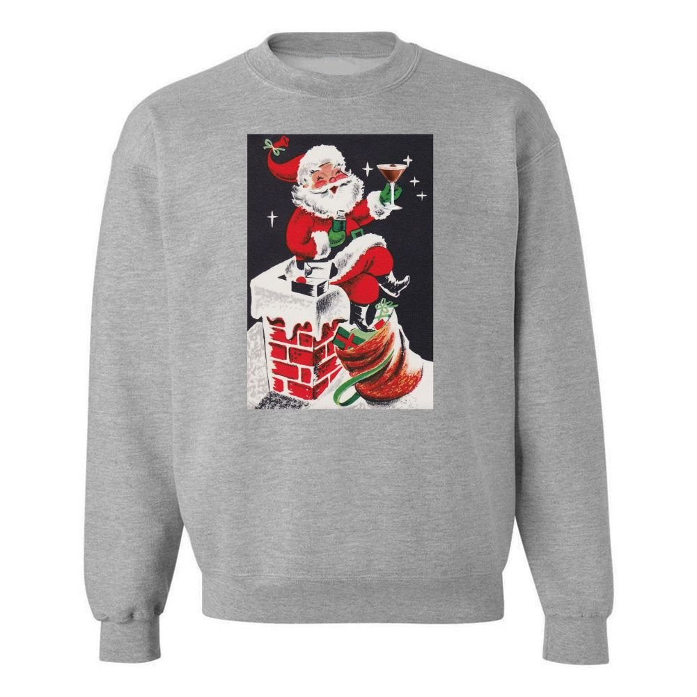 'Espresso Martini Santa' Crewneck Sweatshirt