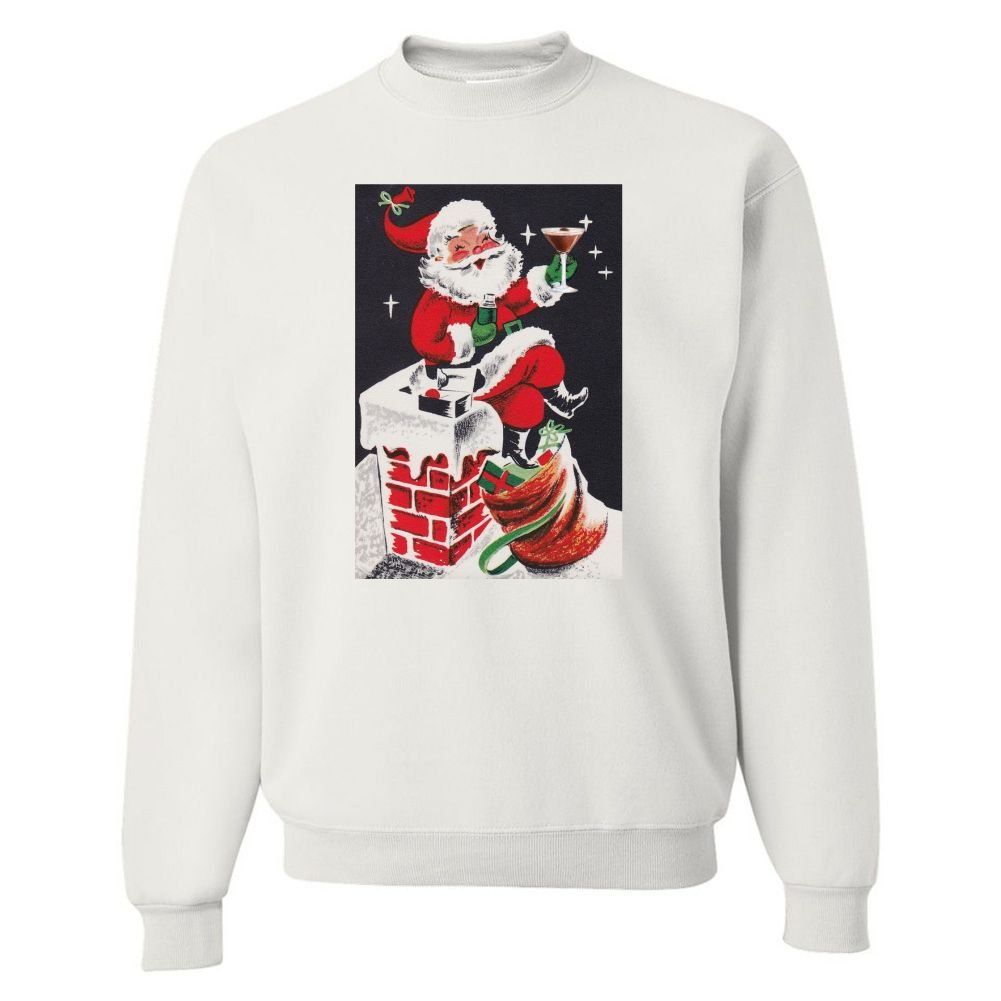 'Espresso Martini Santa' Crewneck Sweatshirt