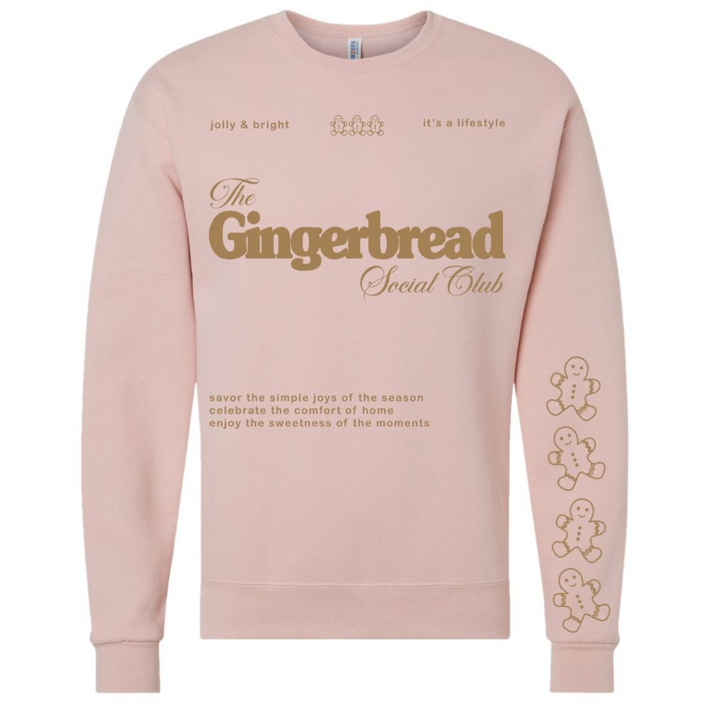'Gingerbread Social Club' Crewneck Sweatshirt