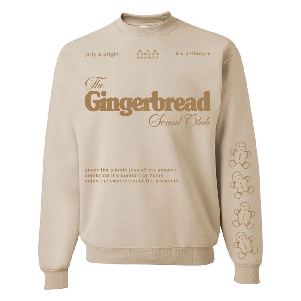 'Gingerbread Social Club' Crewneck Sweatshirt