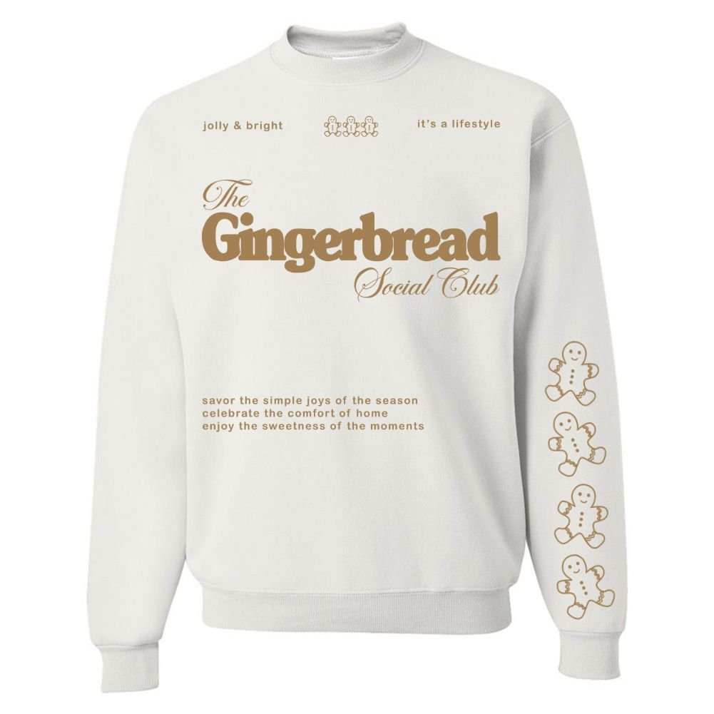 'Gingerbread Social Club' Crewneck Sweatshirt