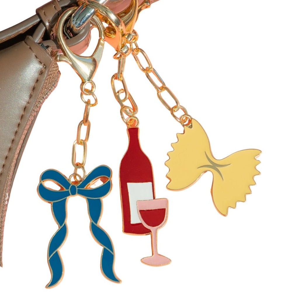 'Wine' Keychain Bag Charm