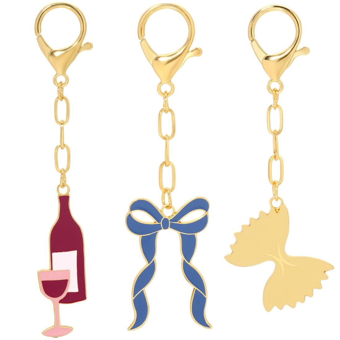 'Blue Bow' Keychain Bag Charm
