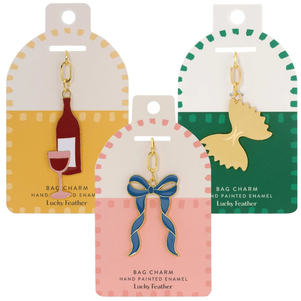 'Wine' Keychain Bag Charm