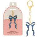 'Blue Bow' Keychain Bag Charm