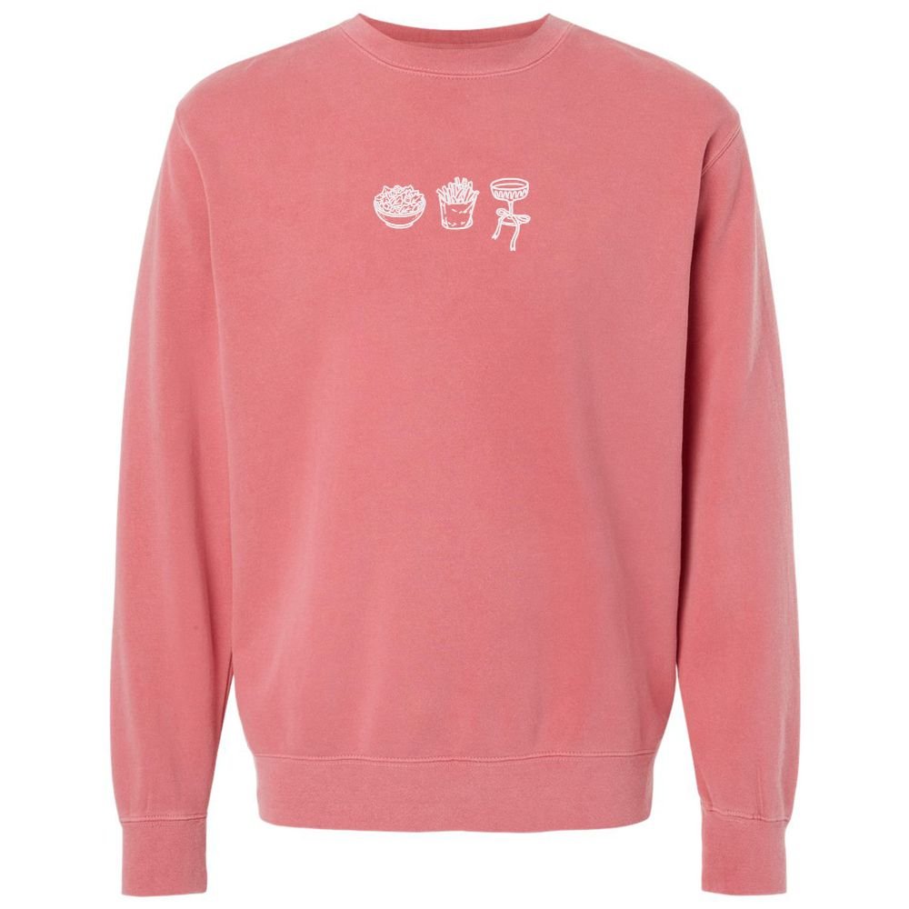 'Girl Dinner' Embroidered Cozy Crew