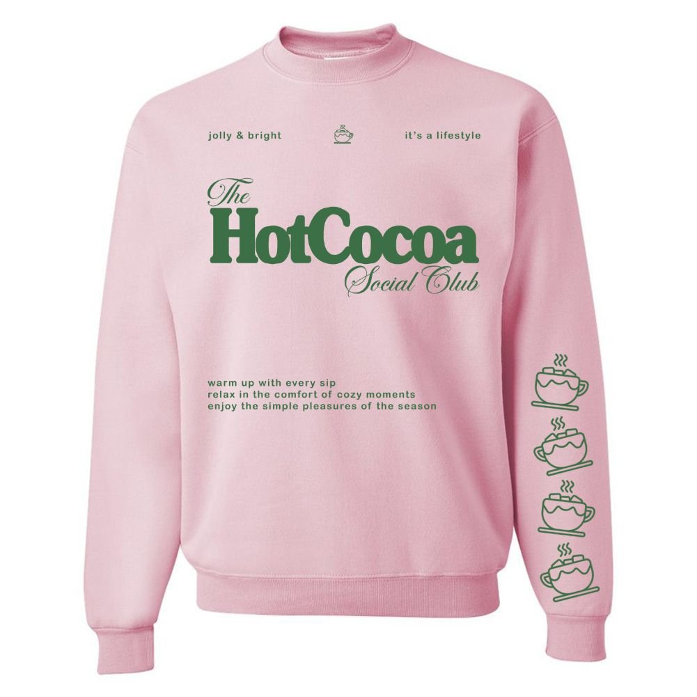 'Hot Cocoa Social Club' Crewneck Sweatshirt