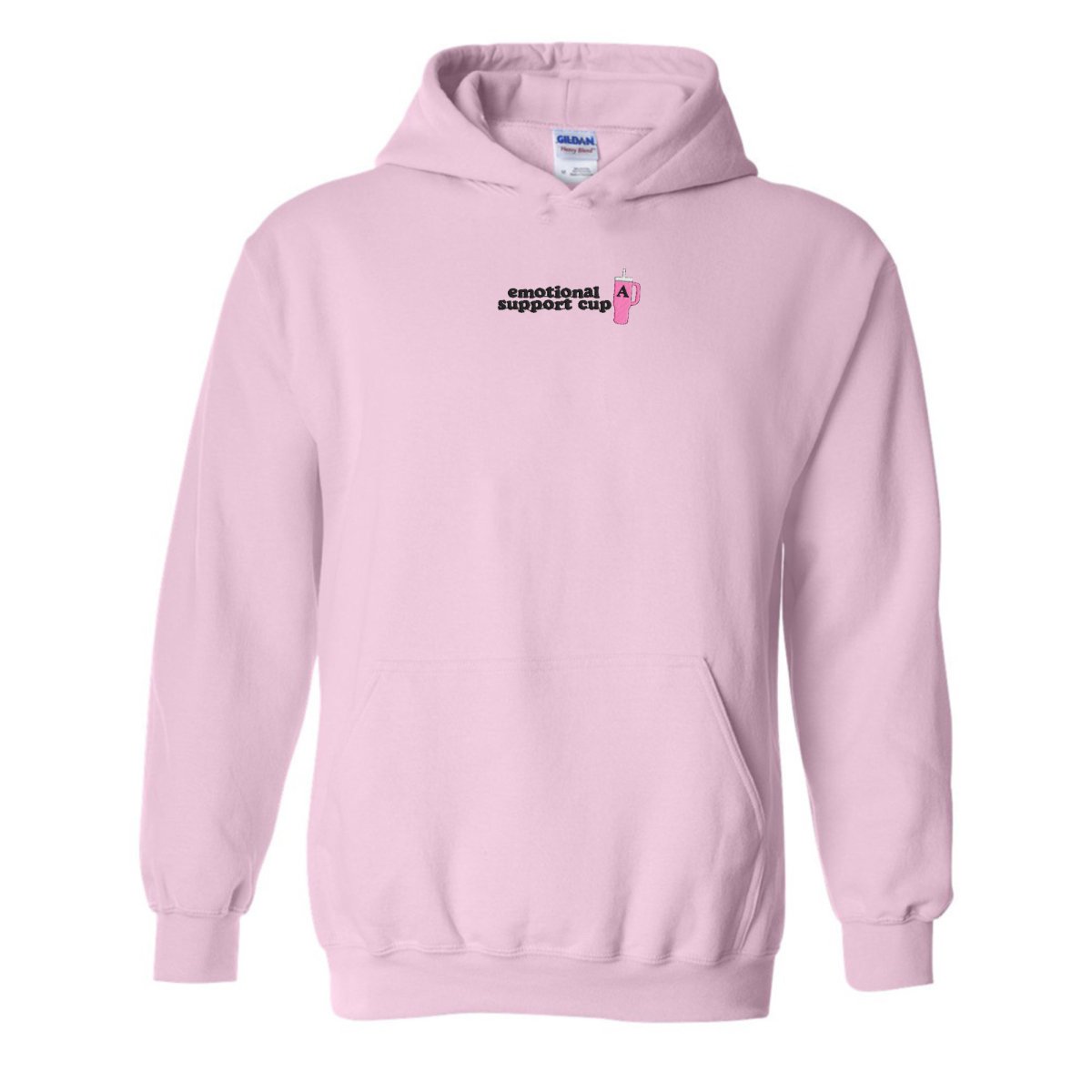 Initial 'Emotional Support Cup' Hoodie