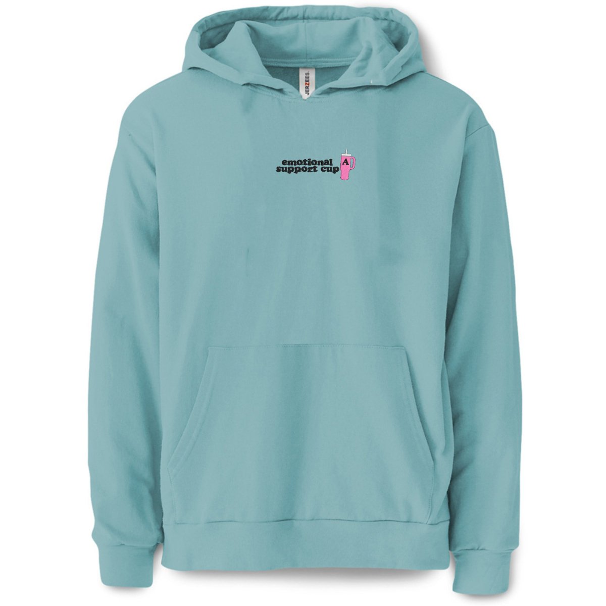 Initial 'Emotional Support Cup' Hoodie