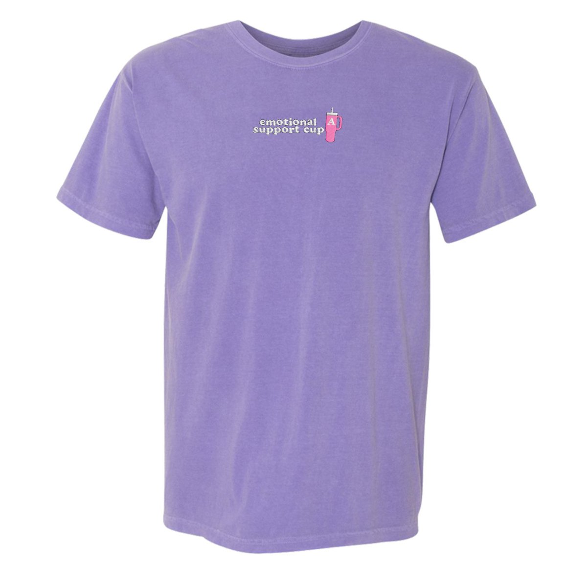 Initial 'Emotional Support Cup' T-Shirt