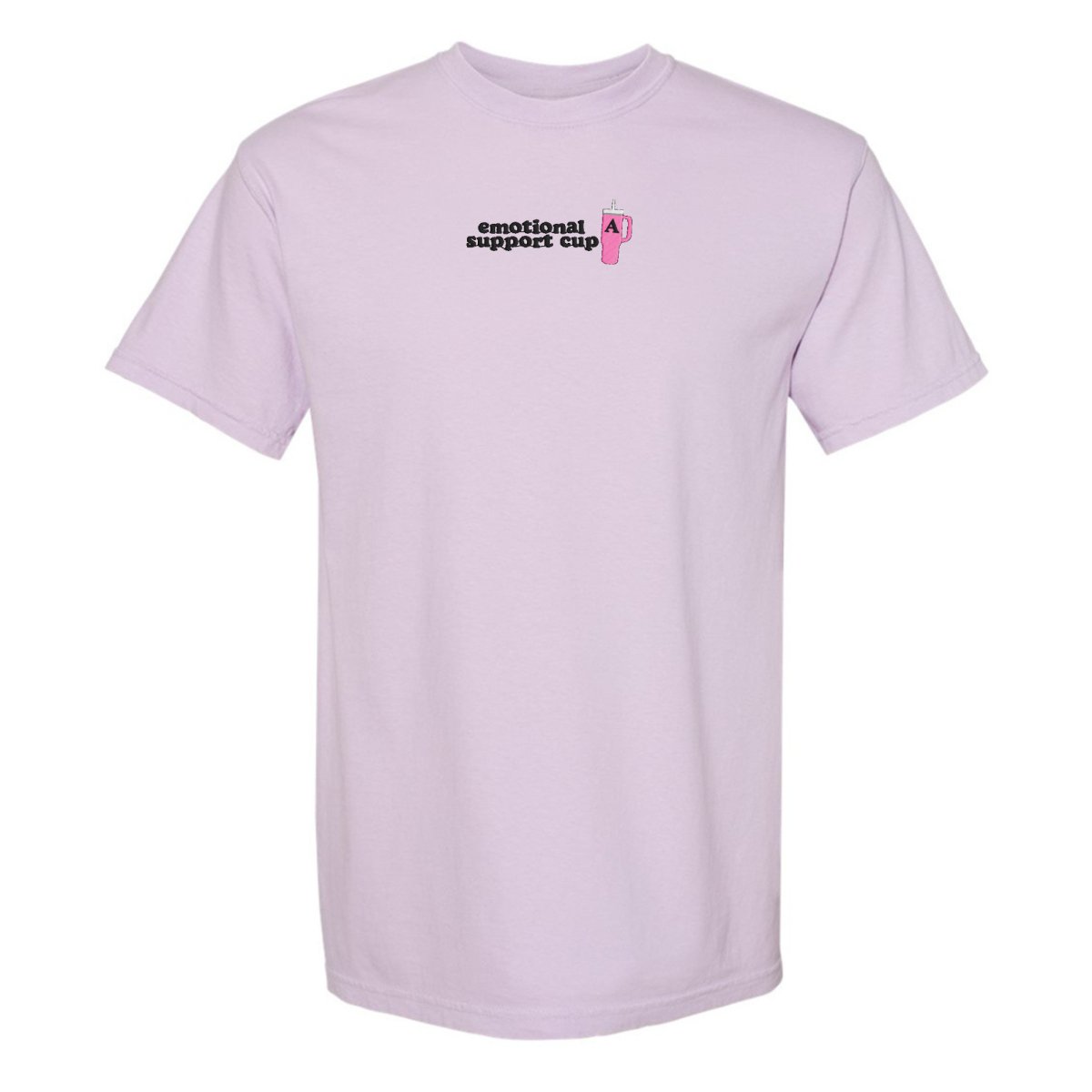 Initial 'Emotional Support Cup' T-Shirt