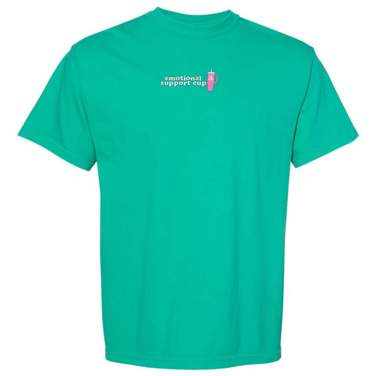 Initial 'Emotional Support Cup' T-Shirt