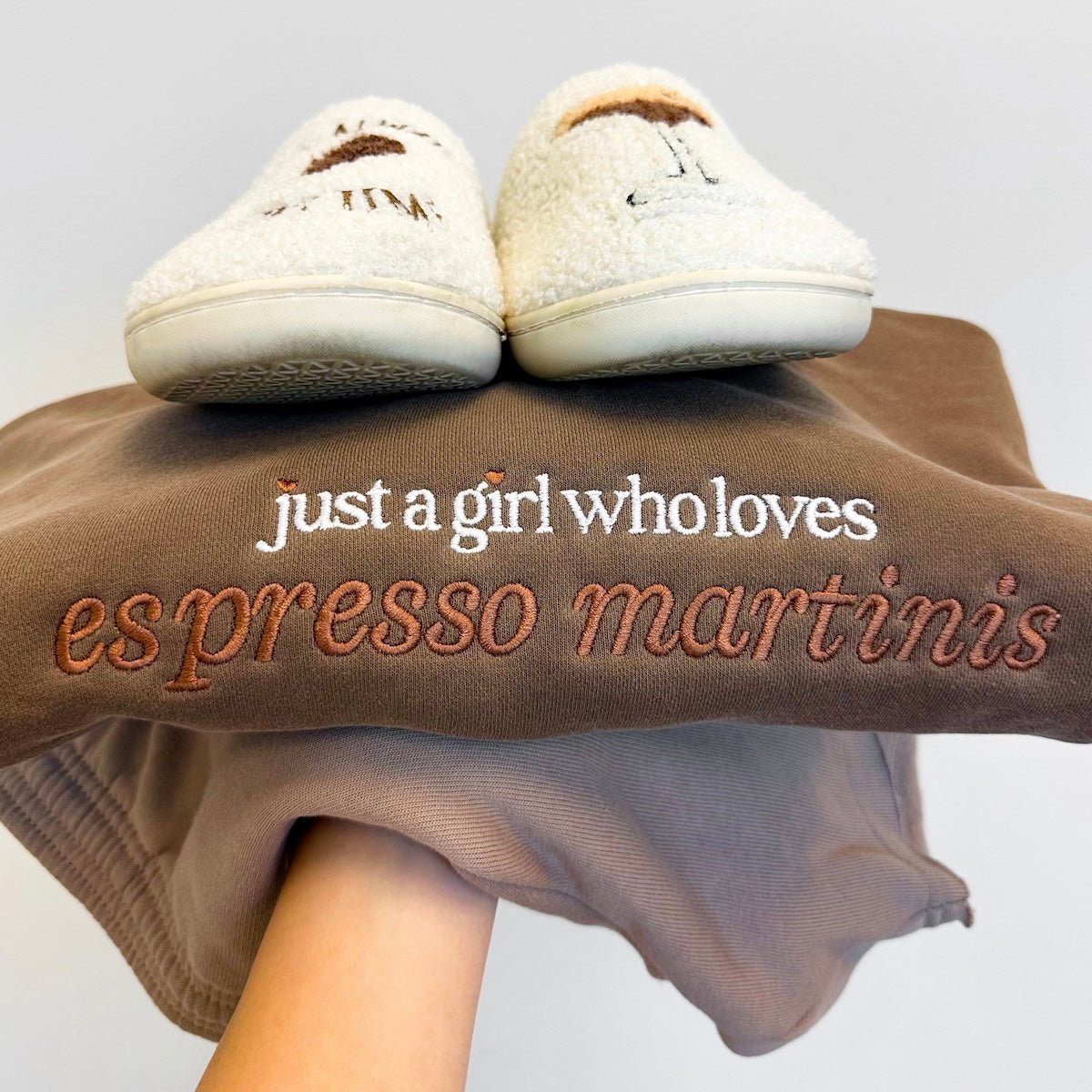 'Just A Girl Who Loves Espresso Martinis' Cozy Crew
