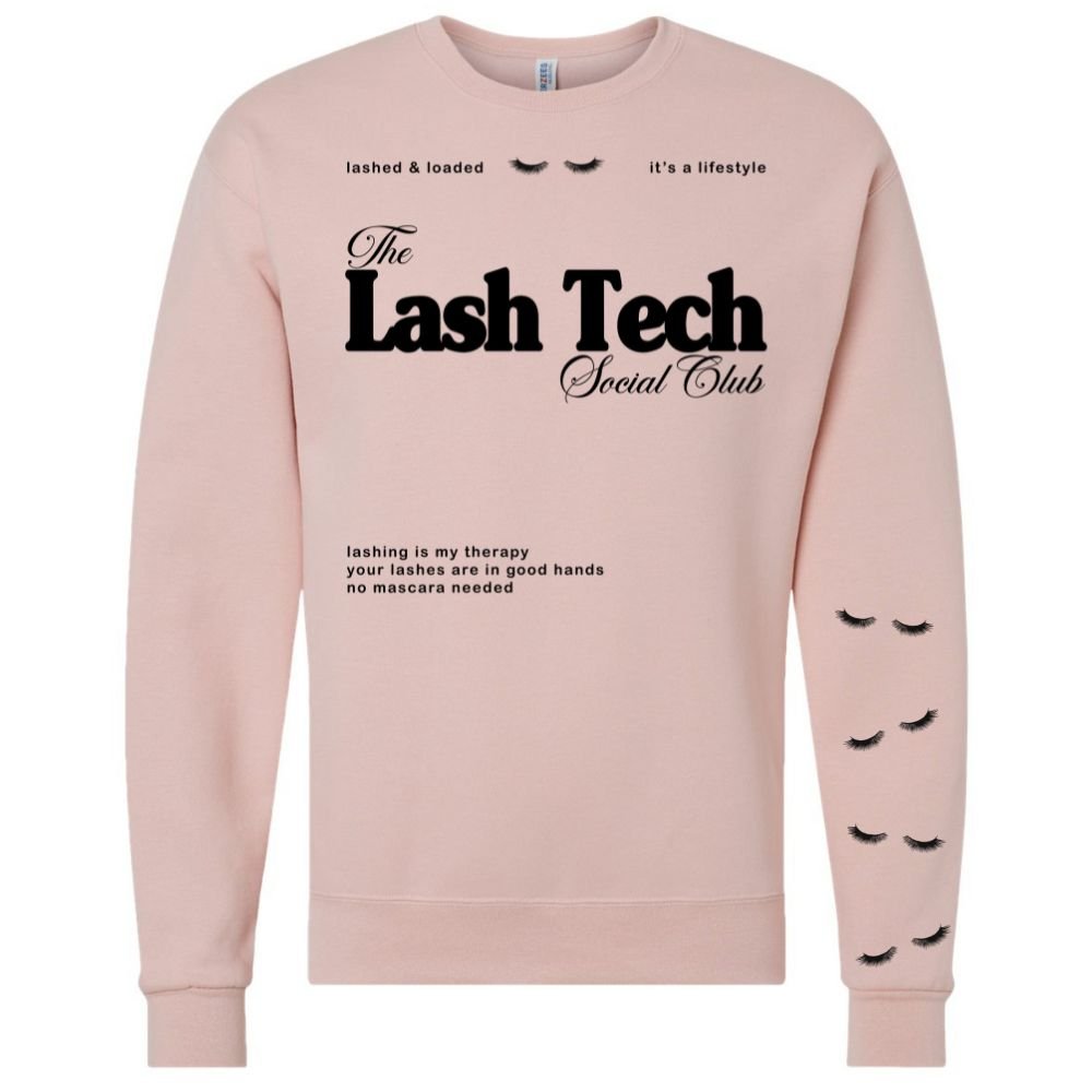 ‘Lash Tech Social Club' Crewneck Sweatshirt