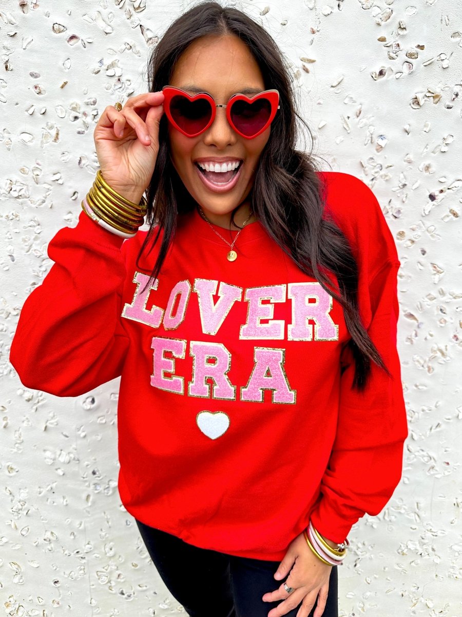 Make It Yours™ Letter Patch Crewneck Sweatshirt