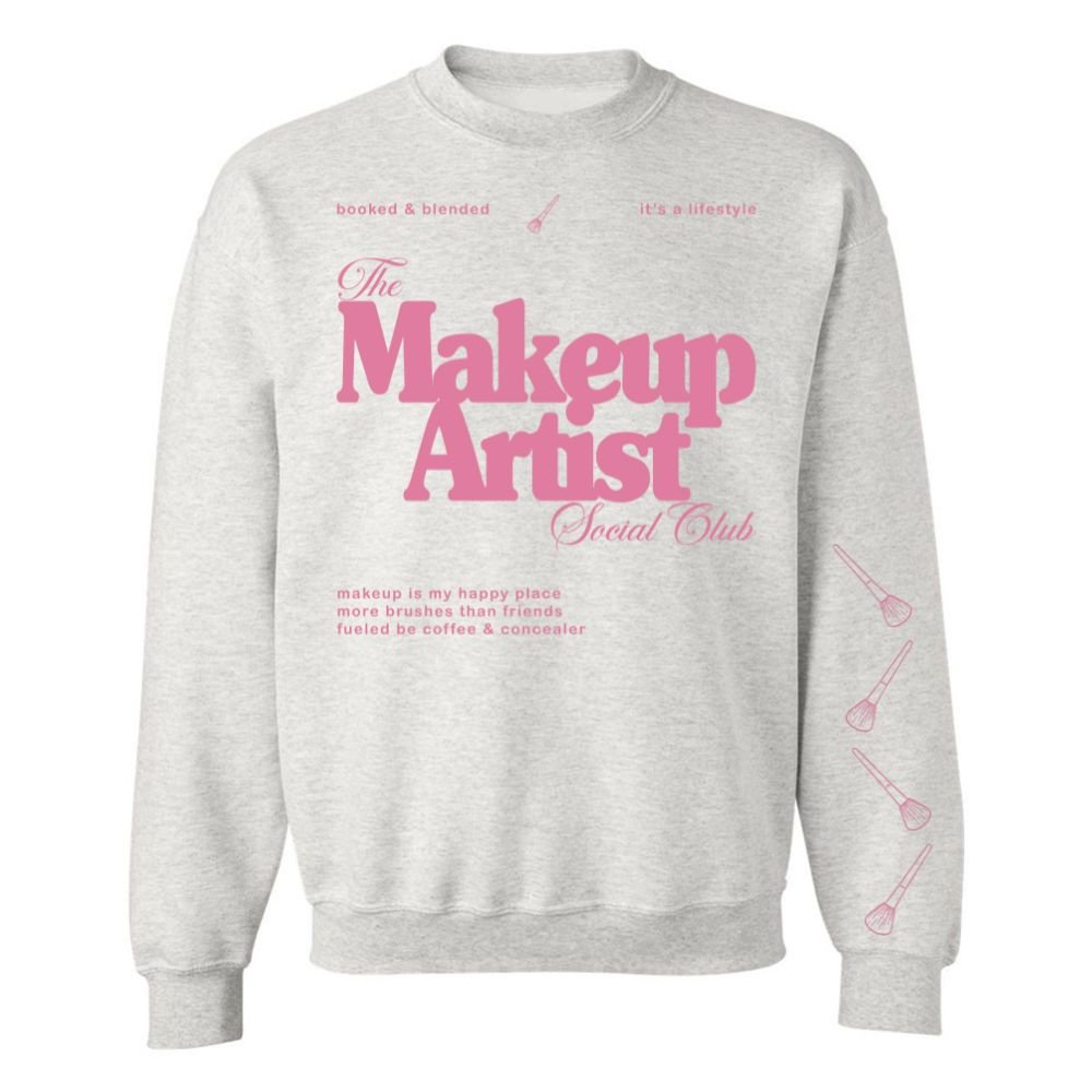 ‘Makeup Artist Social Club' Crewneck Sweatshirt