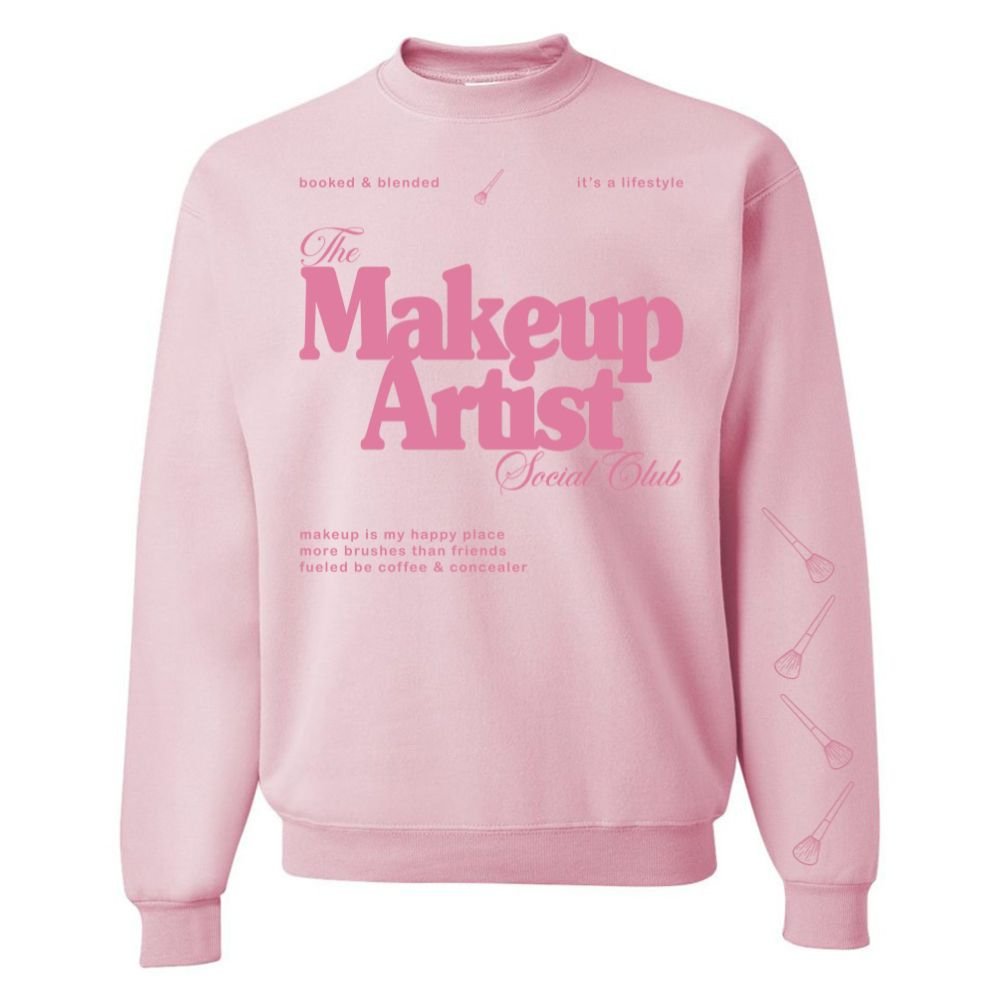 ‘Makeup Artist Social Club' Crewneck Sweatshirt