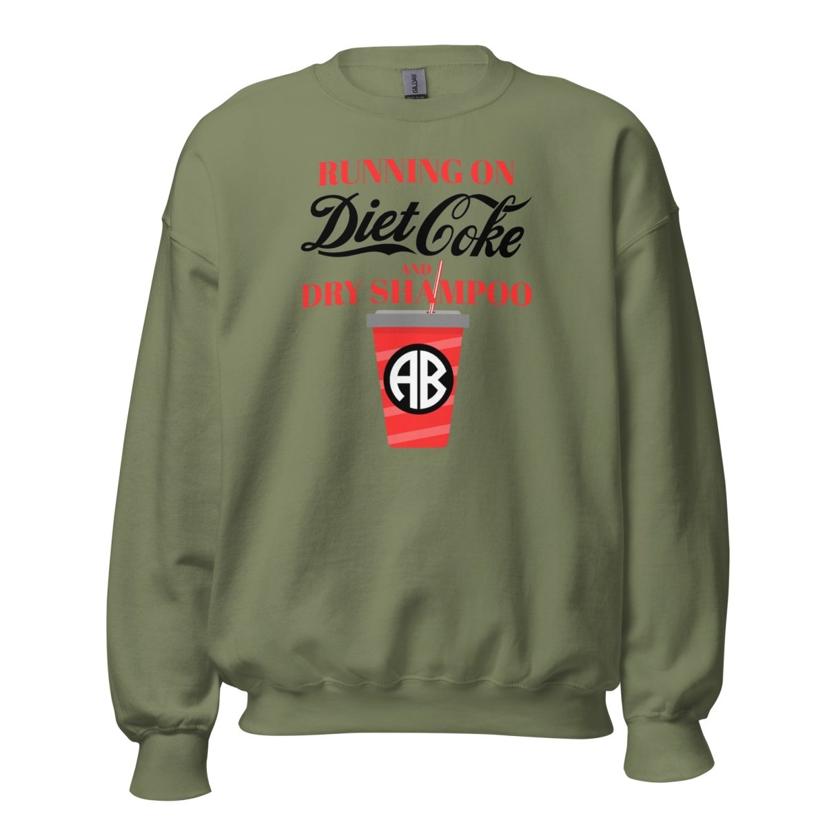 Monogrammed 'Diet Coke & Dry Shampoo' Sweatshirt