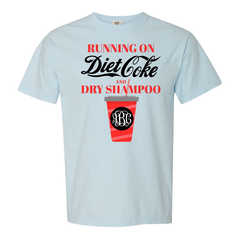 Monogrammed 'Diet Coke & Dry Shampoo' T-Shirt