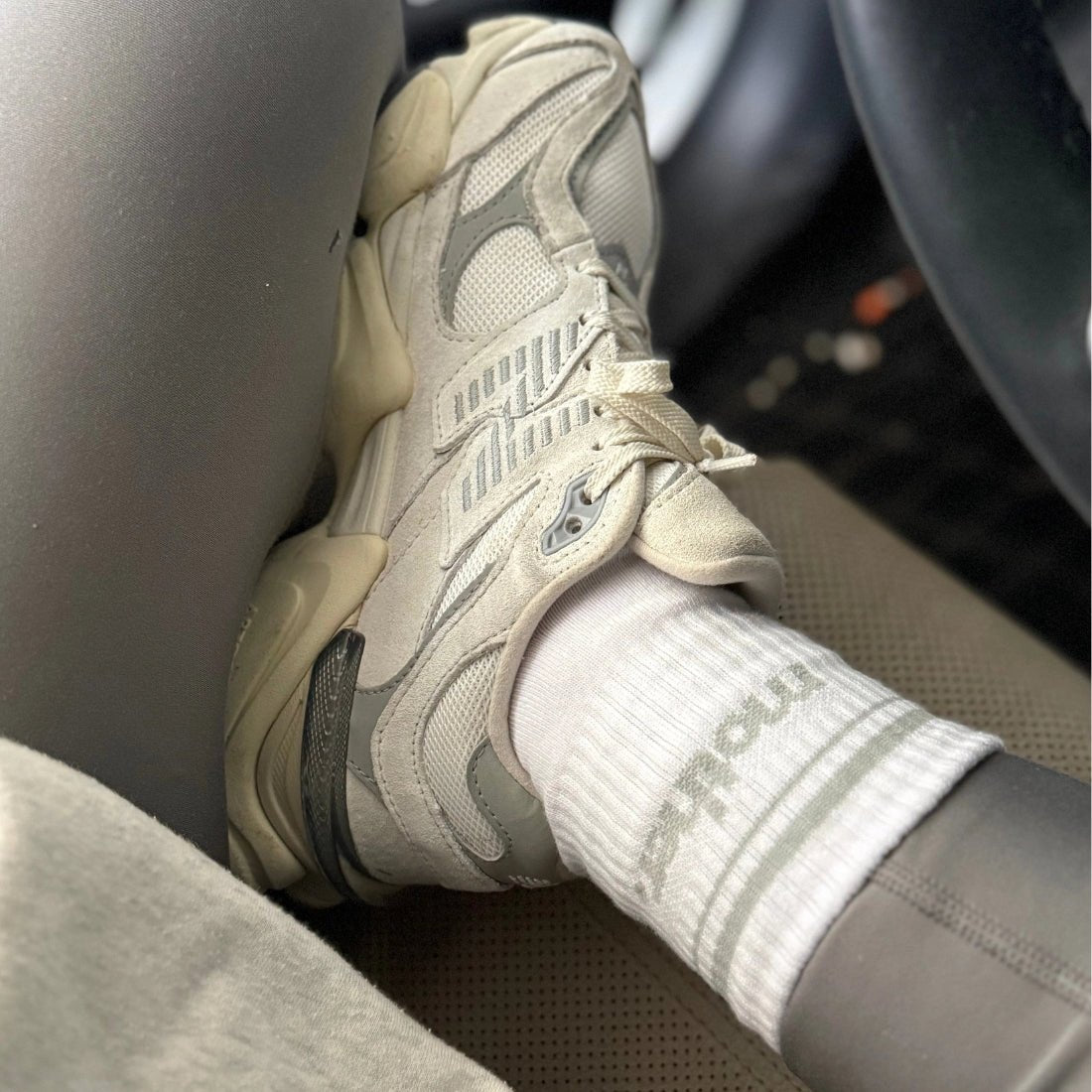 'Mother' Striped Crew Socks