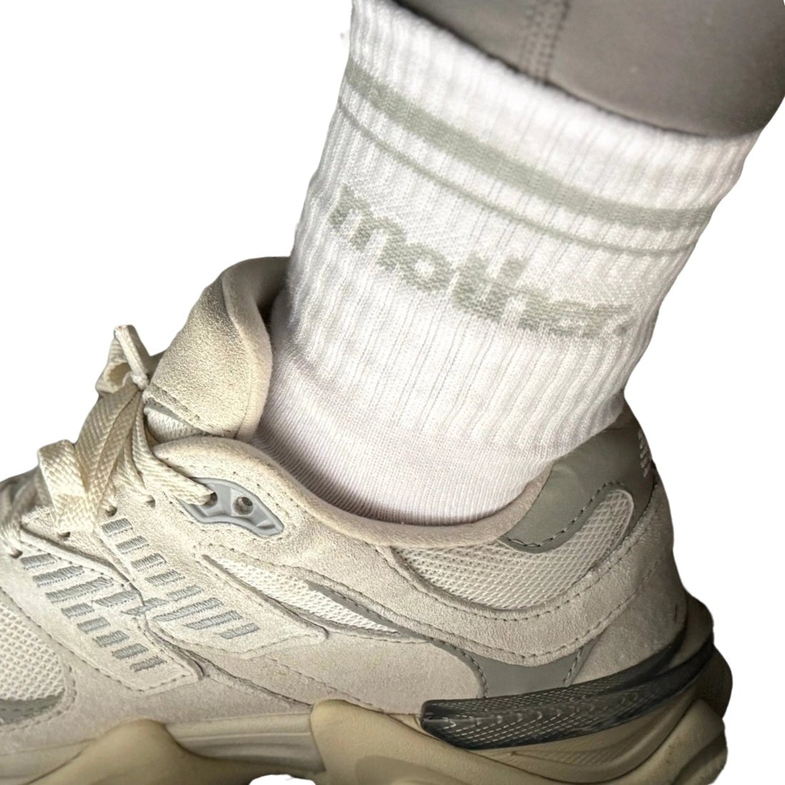 'Mother' Striped Crew Socks