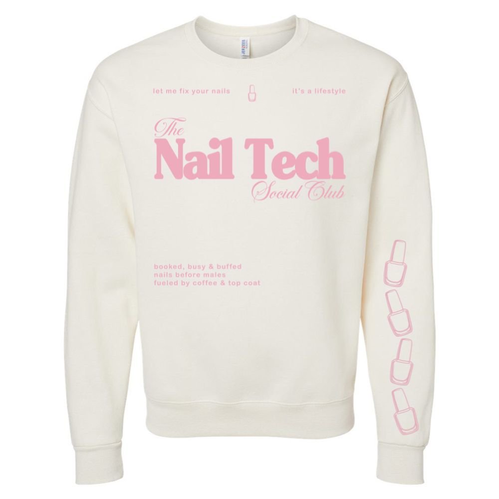 ‘Nail Tech Social Club' Crewneck Sweatshirt