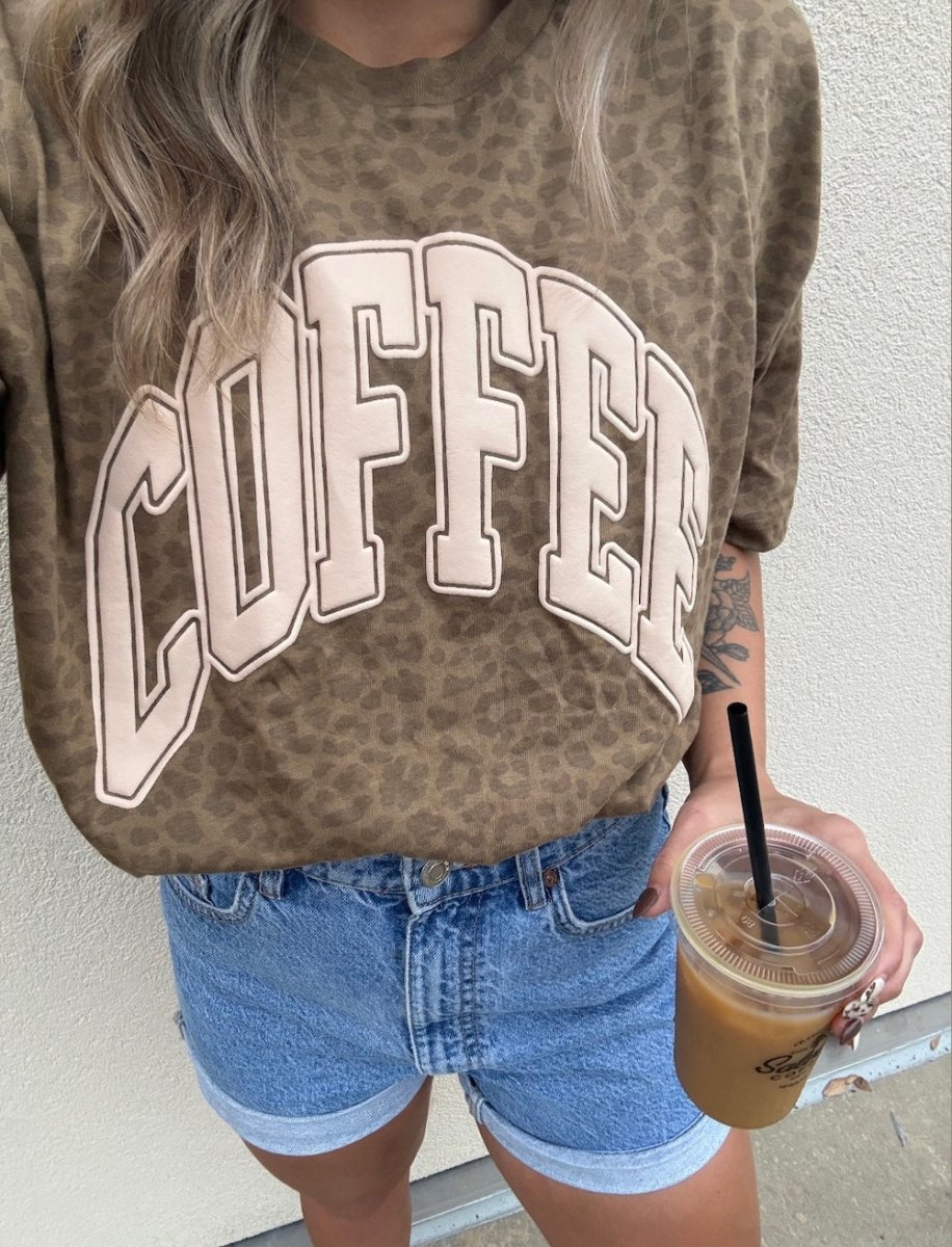PUFF 'COFFEE' Realtree Camo/Leopard T-Shirt