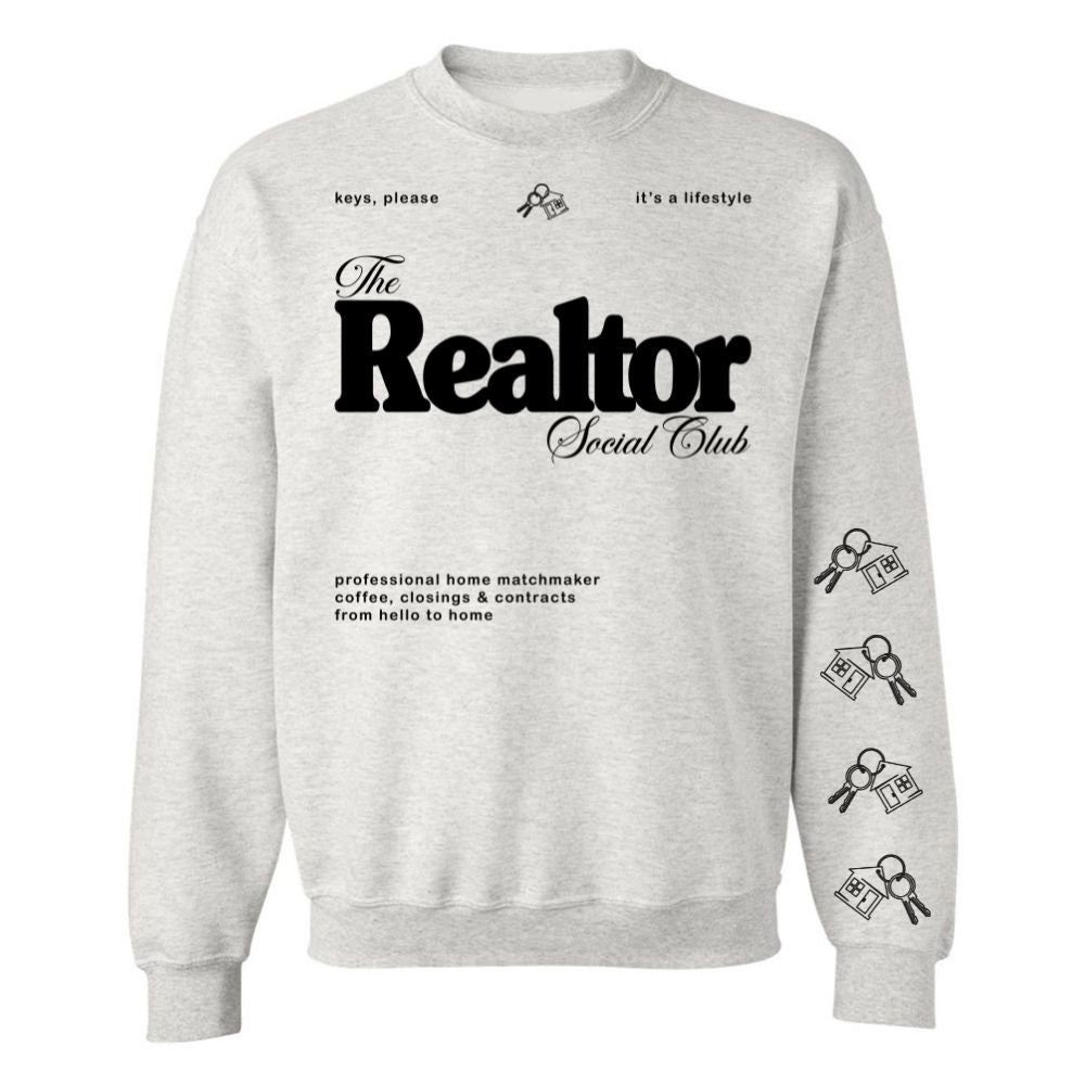 ‘Realtor Social Club' Crewneck Sweatshirt