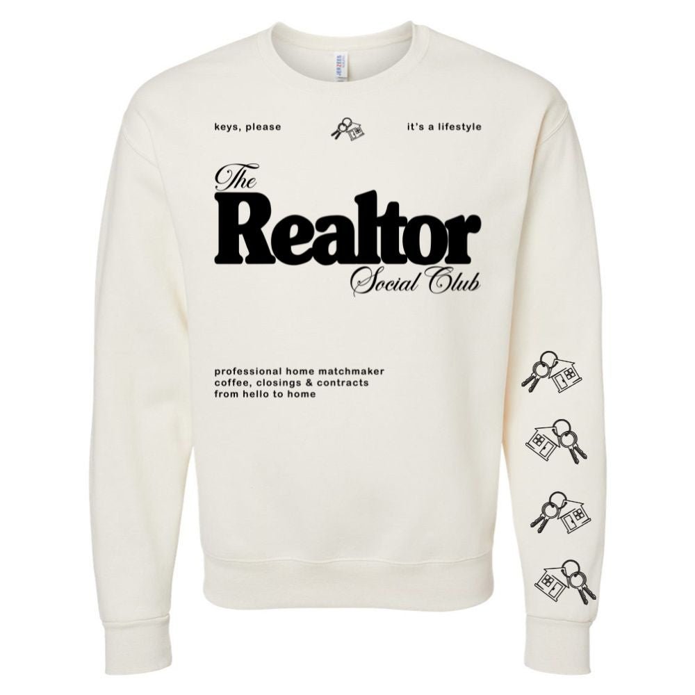 ‘Realtor Social Club' Crewneck Sweatshirt
