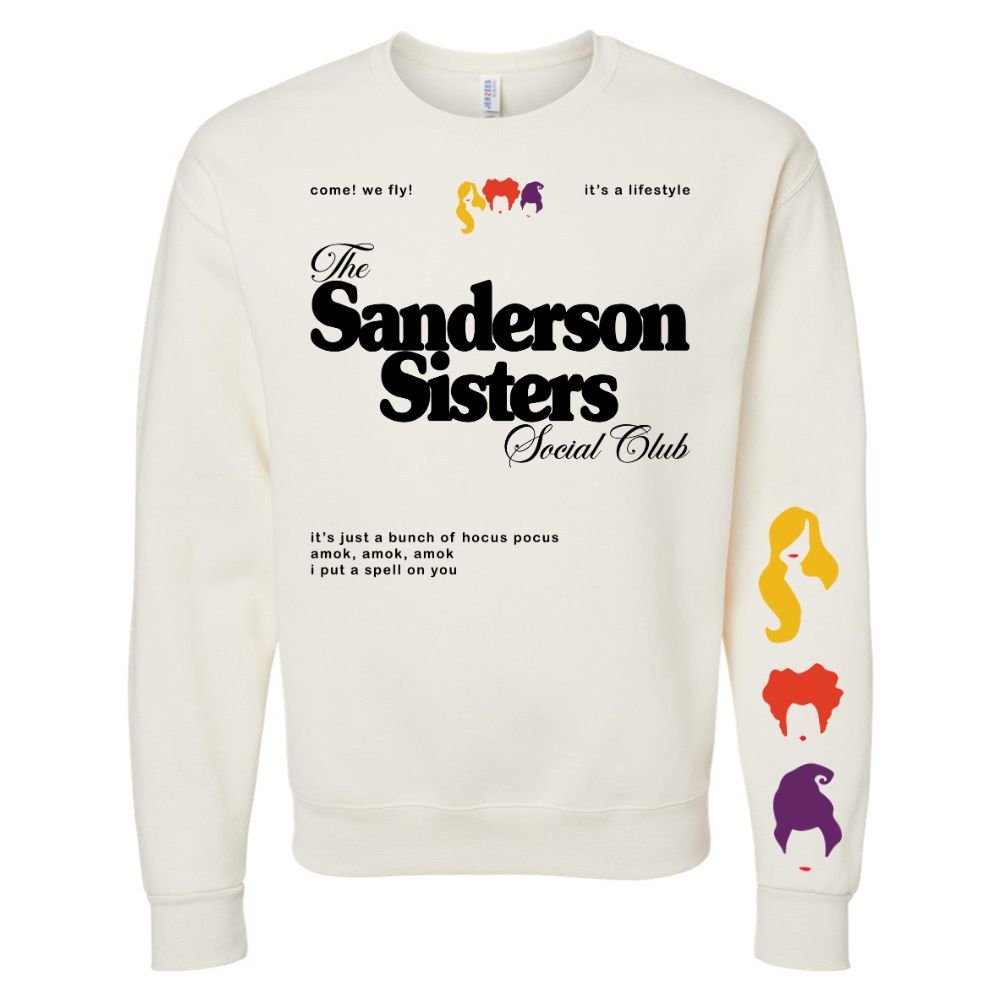 'Sanderson Sisters Social Club' Crewneck Sweatshirt