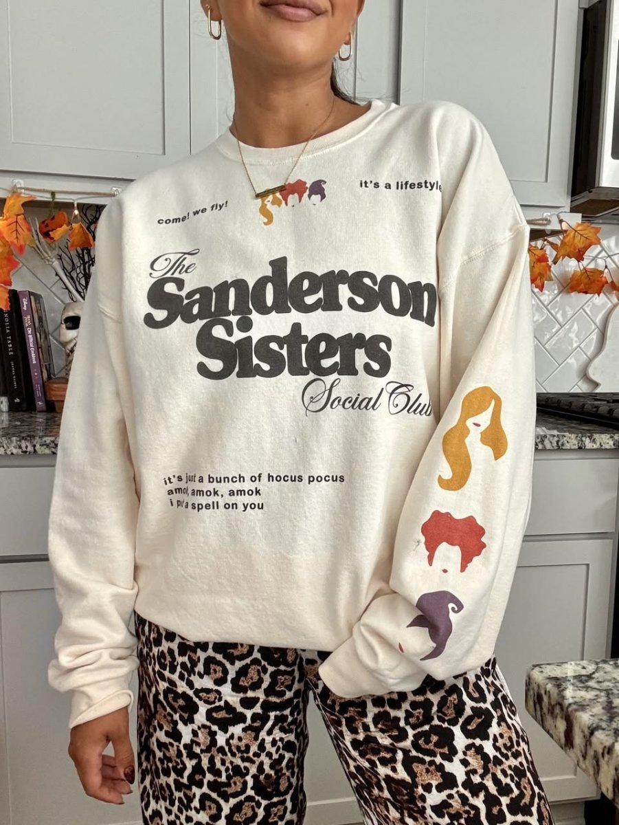 'Sanderson Sisters Social Club' Crewneck Sweatshirt