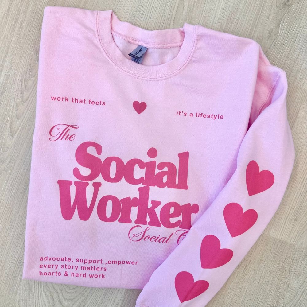 ‘Social Worker Social Club' Crewneck Sweatshirt