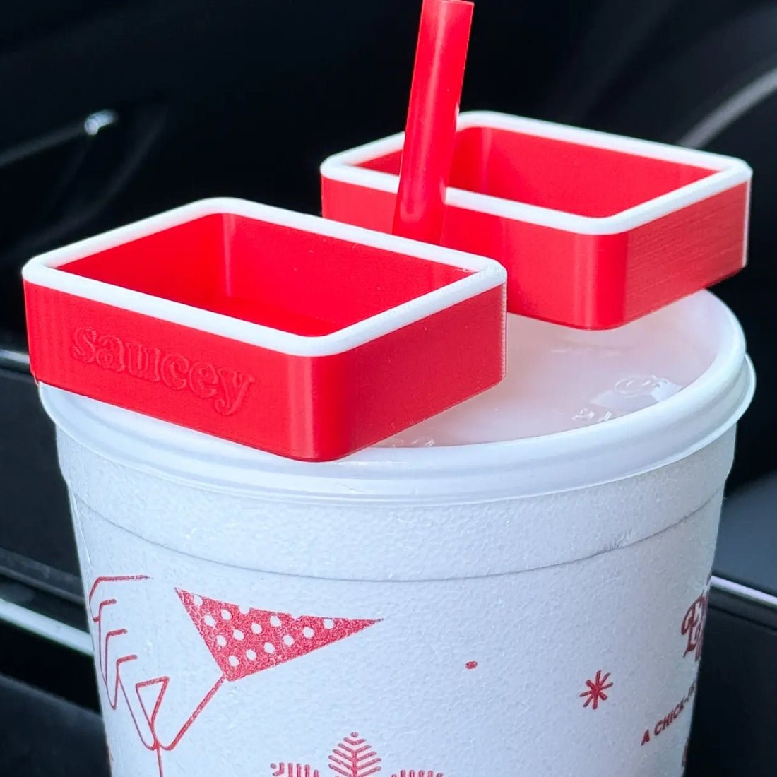 'The Sip & Dip' Sauce Holder