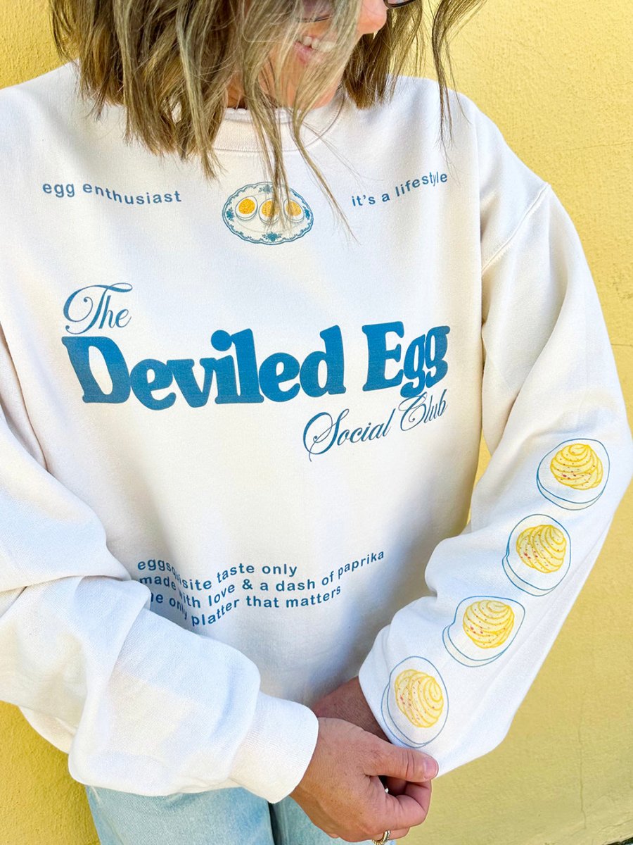 'The Deviled Egg Social Club' Crewneck