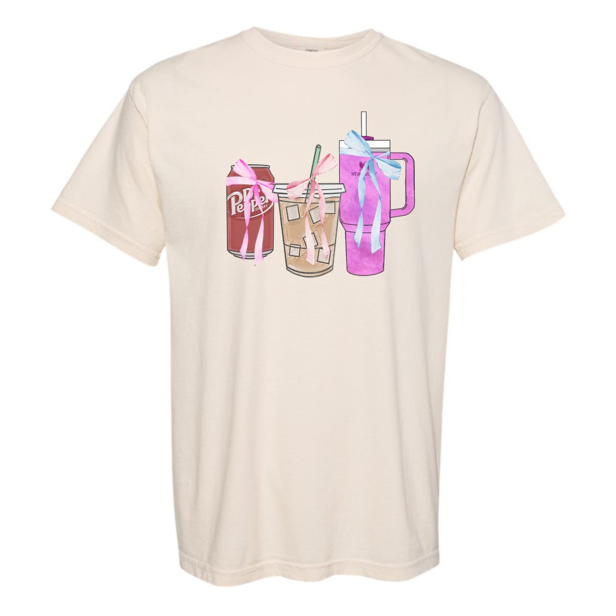'We're Girls' Bow Drinks T-Shirt