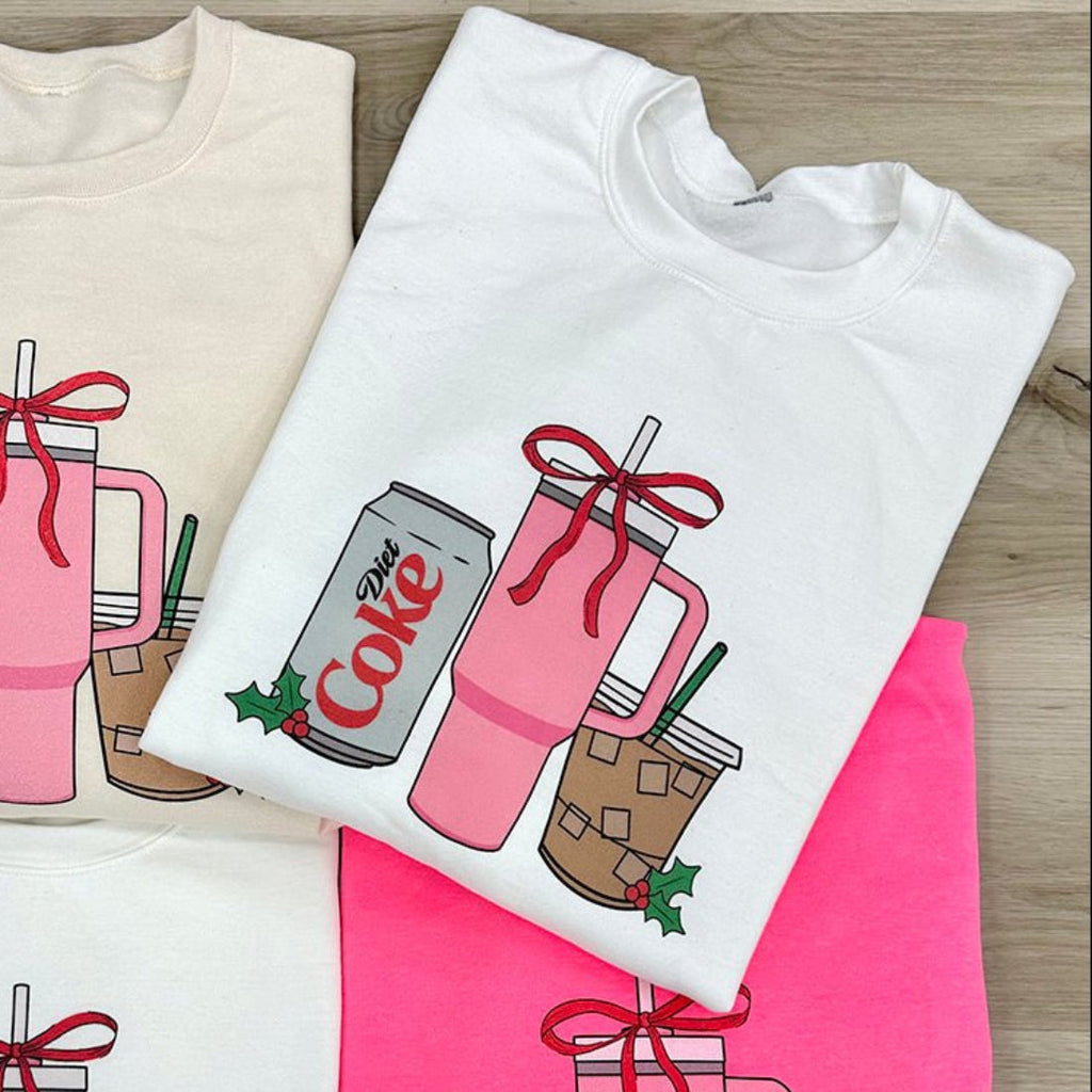 'We're Girls' Holiday Drinks Crewneck Sweatshirt