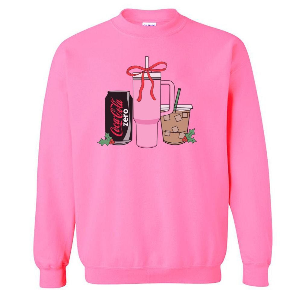 'We're Girls' Holiday Drinks Crewneck Sweatshirt