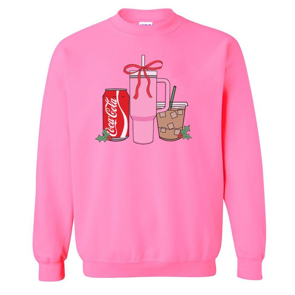 'We're Girls' Holiday Drinks Crewneck Sweatshirt
