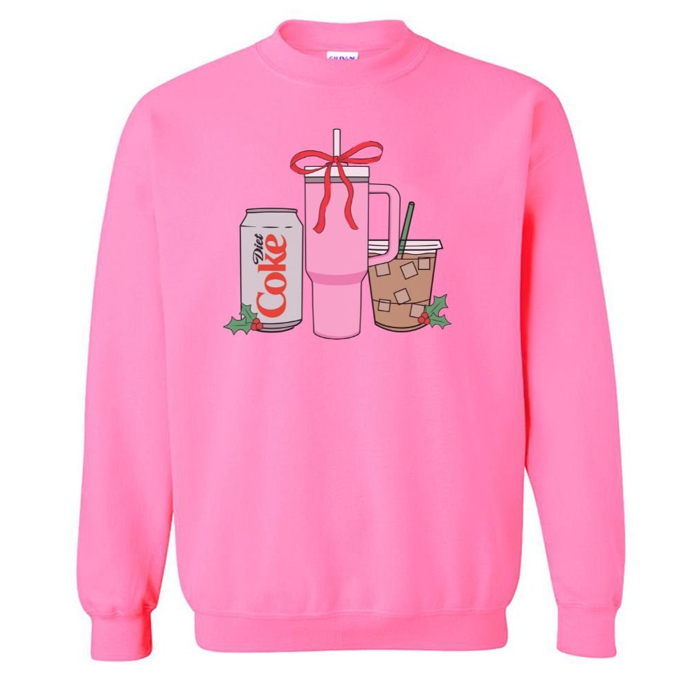 'We're Girls' Holiday Drinks Crewneck Sweatshirt