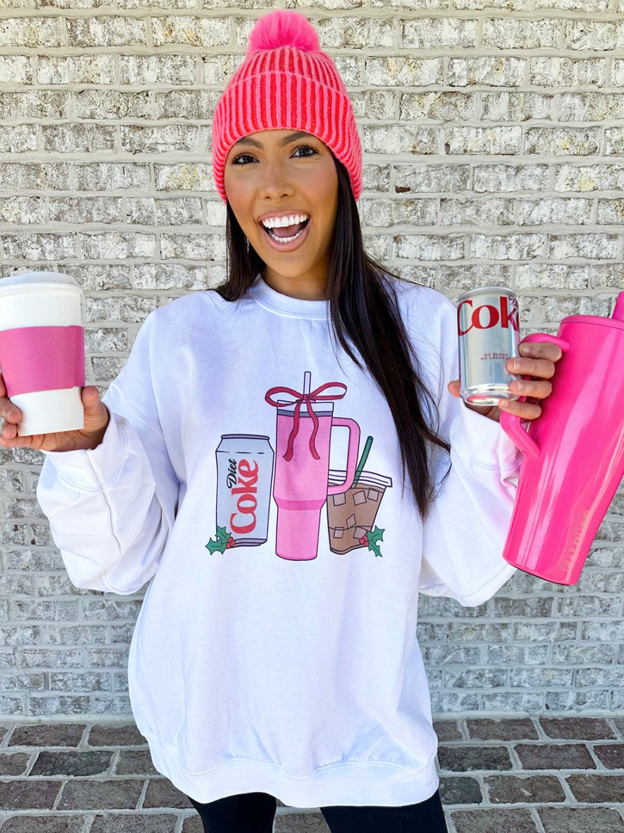 'We're Girls' Holiday Drinks Crewneck Sweatshirt