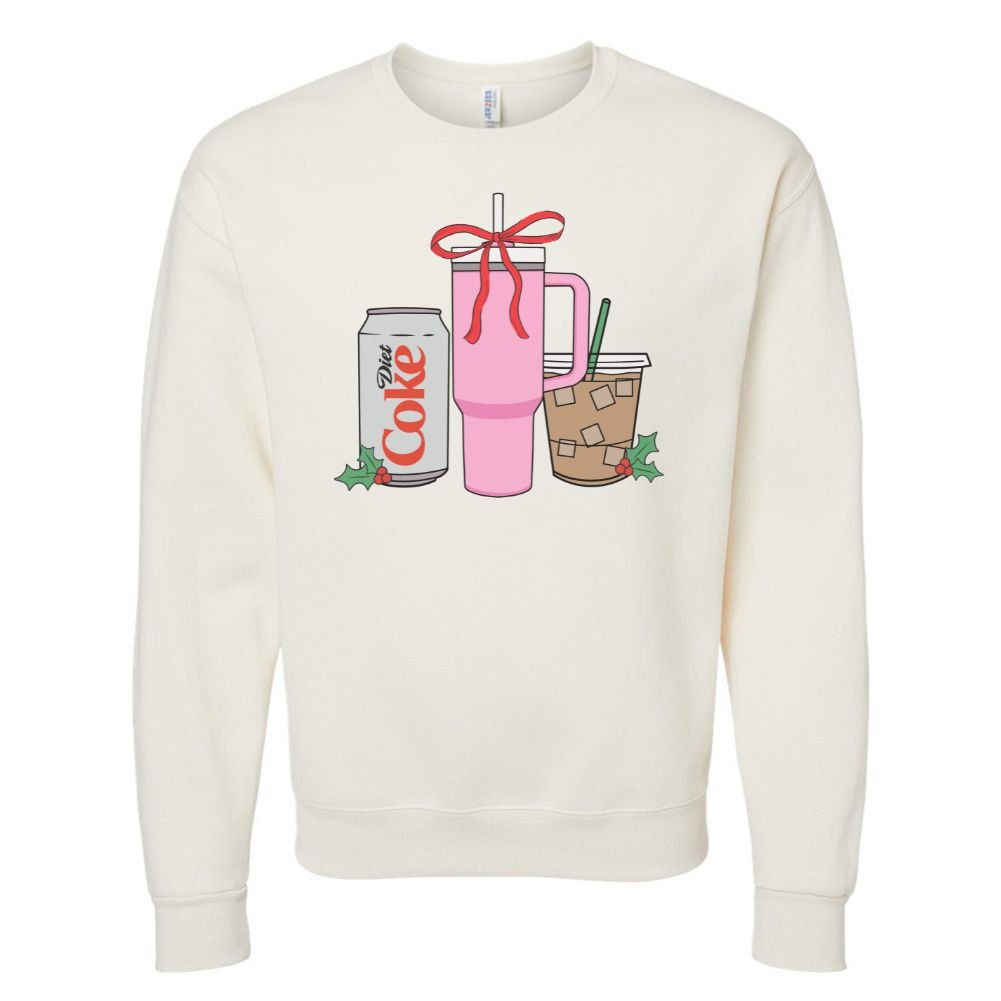 'We're Girls' Holiday Drinks Crewneck Sweatshirt
